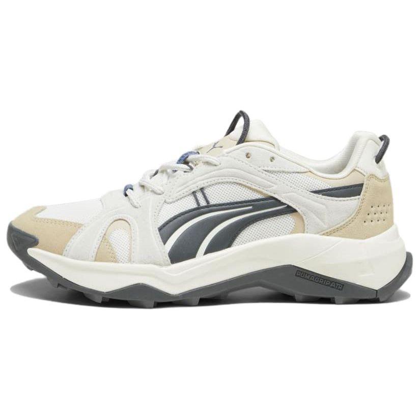 Puma Explore Suede Fabric Synthetic Leather Versatile Comfortable Minimalist Low-Top Casual Shoes Unisex Sneaker White Gray 393040-01