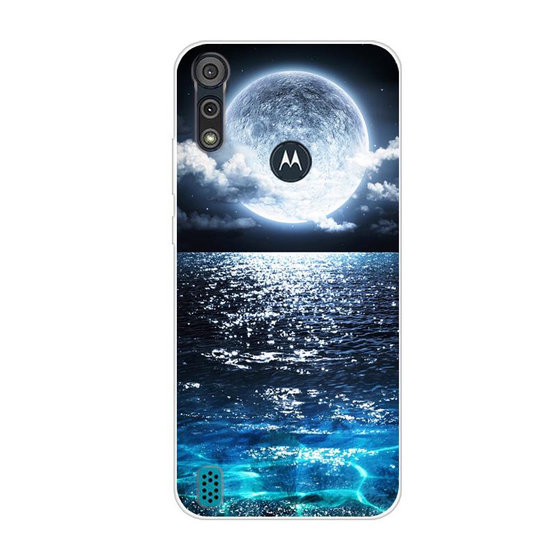 For Motorola Moto E6S 2020 Case Shockproof Soft Silicone TPU Back Cover For Moto E6S 2020 E6i Phone Cases E 6S Case Cute Cartoon