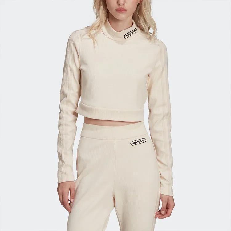 Adidas Originals Top Women's Yellow White (Unisex) Crop Tops HL0051