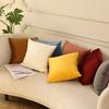 Nordic Pillow Square Cushion Sofa Pillow Living Room Ins Solid Color Backrest Cushion Velvet Pillow