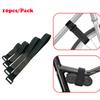 10pcs Bicycle Straps Reusable Multi Purpose Bike Pump Tire Bag Tie Downs Band Adjustable Hook and Loop Cable Fastening Securing Tape