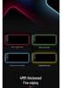 Black RGB Wireless Charging Mouse Pad, 15W, Large, Rainbow Luminous for Gaming/Office