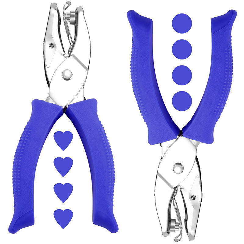 Single Hole Puncher Scrapbooking Paper Clothes Punches Star Heart Circle Hole Punch DIY Craft Shape Cutter Perforator 0.25" Hole