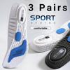 3 Pairs of Sports Insole High Elasticity Shock Absorption Sweat Absorption and Odor Prevention Insole Comfortable Basketball Insole