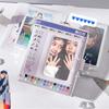 Camera Shape Photocard Holder Kawaii Binder Photocards Kpop Photo Album Card Clollecting Book Students' Supplies