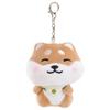 Plush Doll Scarf Shiba Keyring Cute Scarf Puppy Dog Pendant Fashion Plush Dog Keychain  Couple Gift