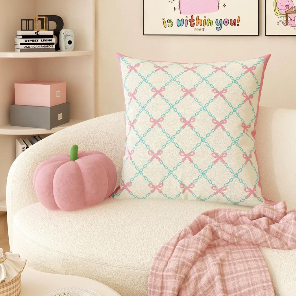 Cartoon Dopamine Pink Love Children'S Bedroom Pillow Living Room Sofa Plush Pillowcsae Cushion Removable And Washable