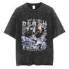 Soul Eater Manga Death The Kid Print Tshirt Vintage Washed Streetwear Men Women Casual Oversized Summer Cotton Graphic Tee