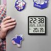 Ultra-Thin Multifunctional Indoor Clock with Temperature & Humidity Monitor, Alarm, and Magnetic Attachment