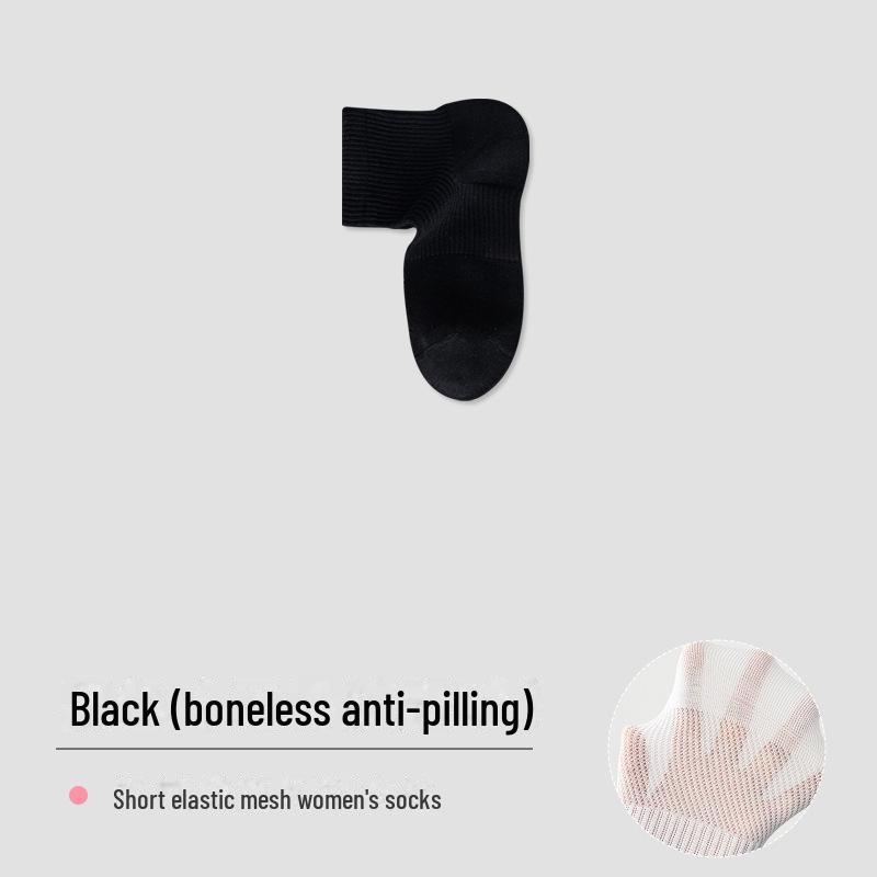 Женские белые сетчатые дышащие носки до щиколотки из хлопка - летние, впитывающие пот, дезодорирующие, спортивные.