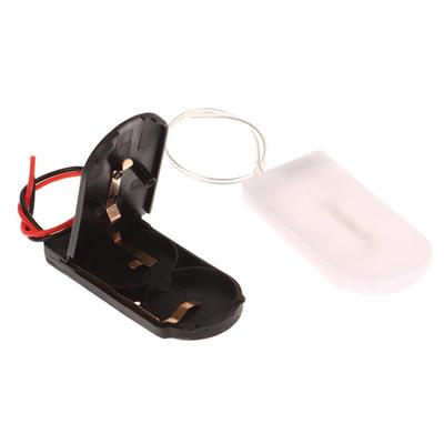 5 шт. Батарейный отсек с плоской откидной крышкой Две батарейки CR2032 Последовательное соединение Переключатель Маленькие устройства Батарейный отсек