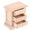 1Pcs 1:12 Dollhouse Wooden Miniature Bedside Cupboard Furniture Diy Accessories
