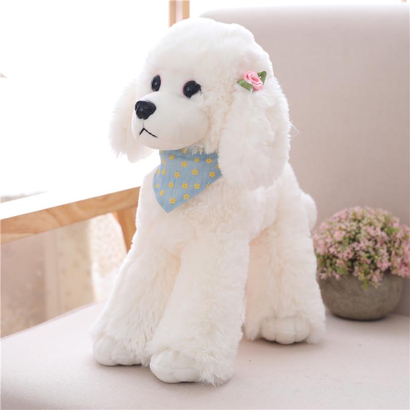20/30/40cm Squeezable Stuffed Poodle Dog Soft Plush Toy Pillow Children Gift.