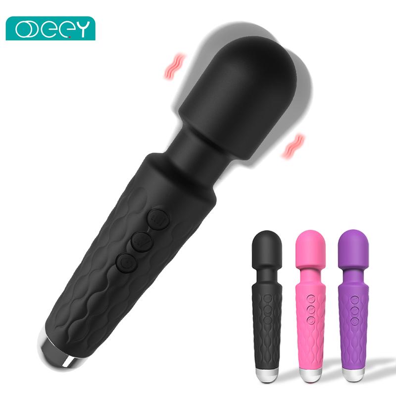 20 Modes Powerful AV Vibrator Wand Nipple G-spot Massager Clit Clitoris Stimulator Dildo Female Masturbator Adult Sex Toys