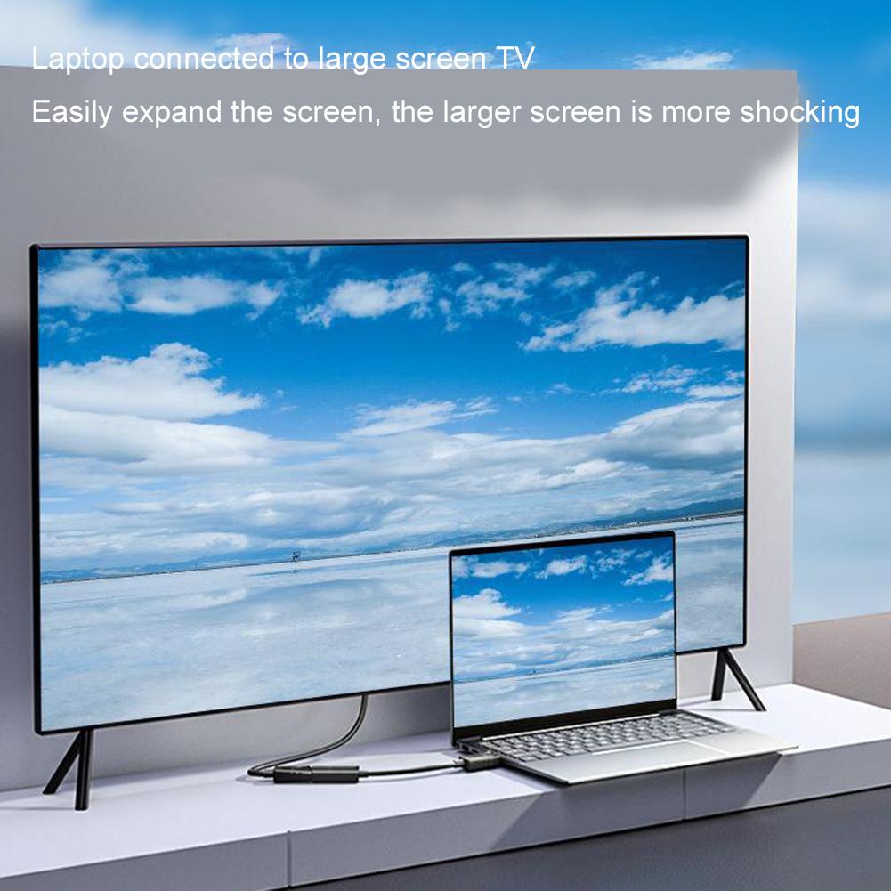 BUDI 4K 1080P DisplayPort To HDMI Adapter DP Male To HDMI-Compatible HD Female Video TV Cable L D4A5