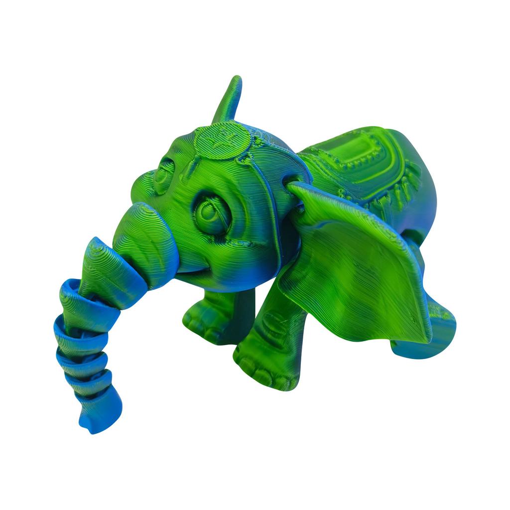 3D-печатная подвижная игрушка-слон, слон с подвижными суставами, 3D-печатная игрушка-слон, украшение, снятие стресса, подвижный слон