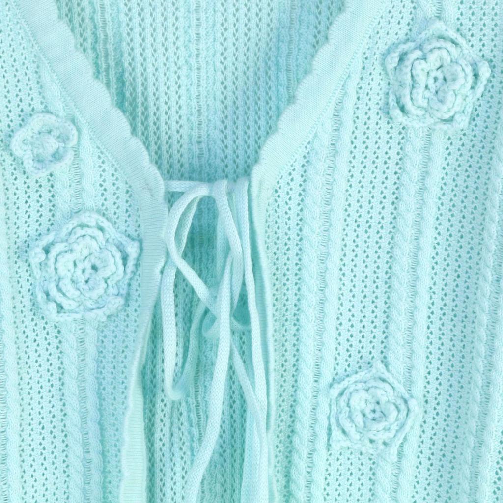 Женский трикотажный комплект «Камелия»: Кардиган, Жилет + Юбка – Весенне-летний стиль лесной феи