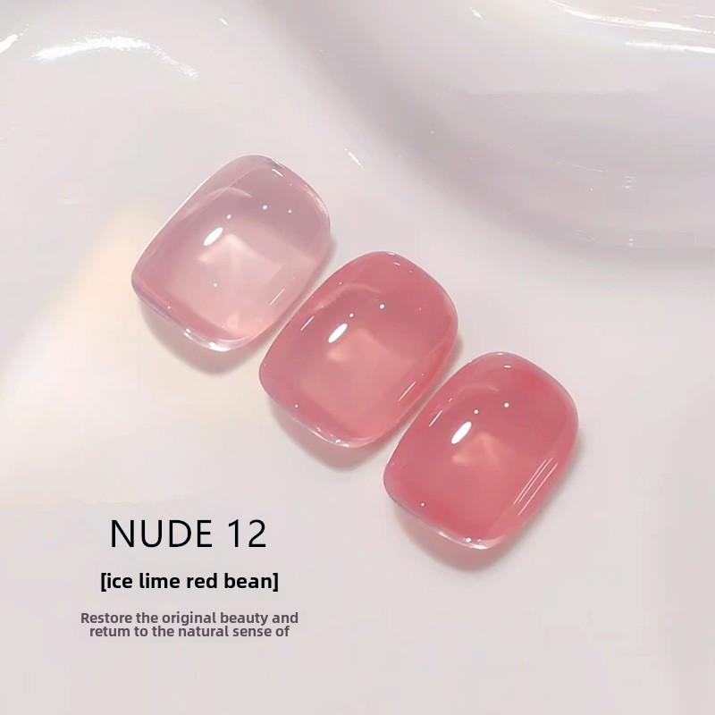 Набор лаков для ногтей Nail Art Nude, популярный цвет, белый прозрачный желеобразный клей для ногтей для маникюрного салона