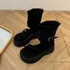 Vintage platform Roman cool boots women's 2025 summer new fashion set toe high-top sandals heightened zipper