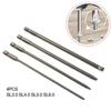 150mm Long Screwdriver Bit 4pcs Electric Flat Head Manual