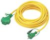 TRUSCO Triple Pockin Extension Cord, 10m, Yellow, TPVS-10E-Y