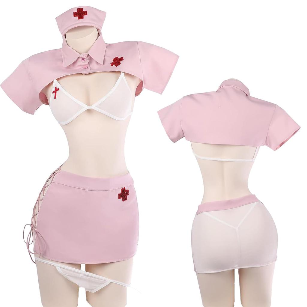 Медсестра Косплей Сексуальный Эротический Комплект Эротическая Экстремальная Униформа Медсестры Эмоциональная Тренировка Эротический Костюм Нижнего Белья Moe Ангел Хэллоуин Косплей