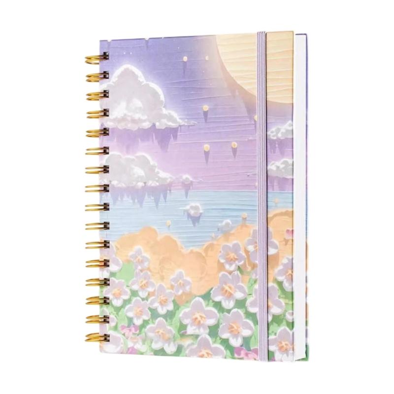 Блокнот на спирали, 5 штук, канцелярский блокнот, блокноты для записей, блокнот-журнал, блокнот с бабочкой, эстетичные дорожные блокноты для работы