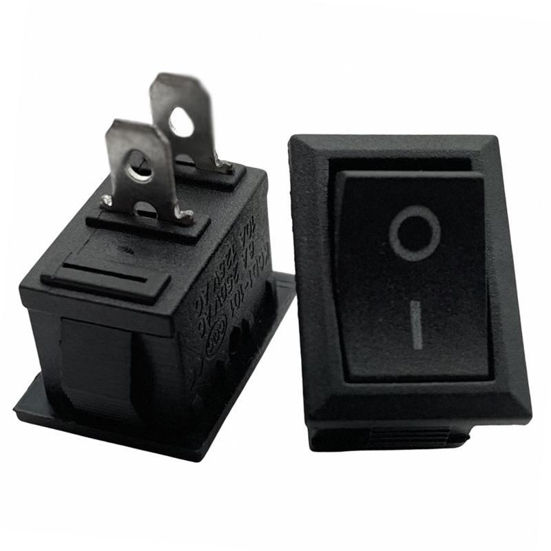 Кнопка питания KCD1 в форме лодки, тумблер, медь, 21x15 мм