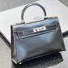Женская сумка 2024 новая сумка Kelli верхний слой коробка натуральная коровья кожа плечевая сумка-мессенджер высококачественная легкая роскошь высококачественная сумка