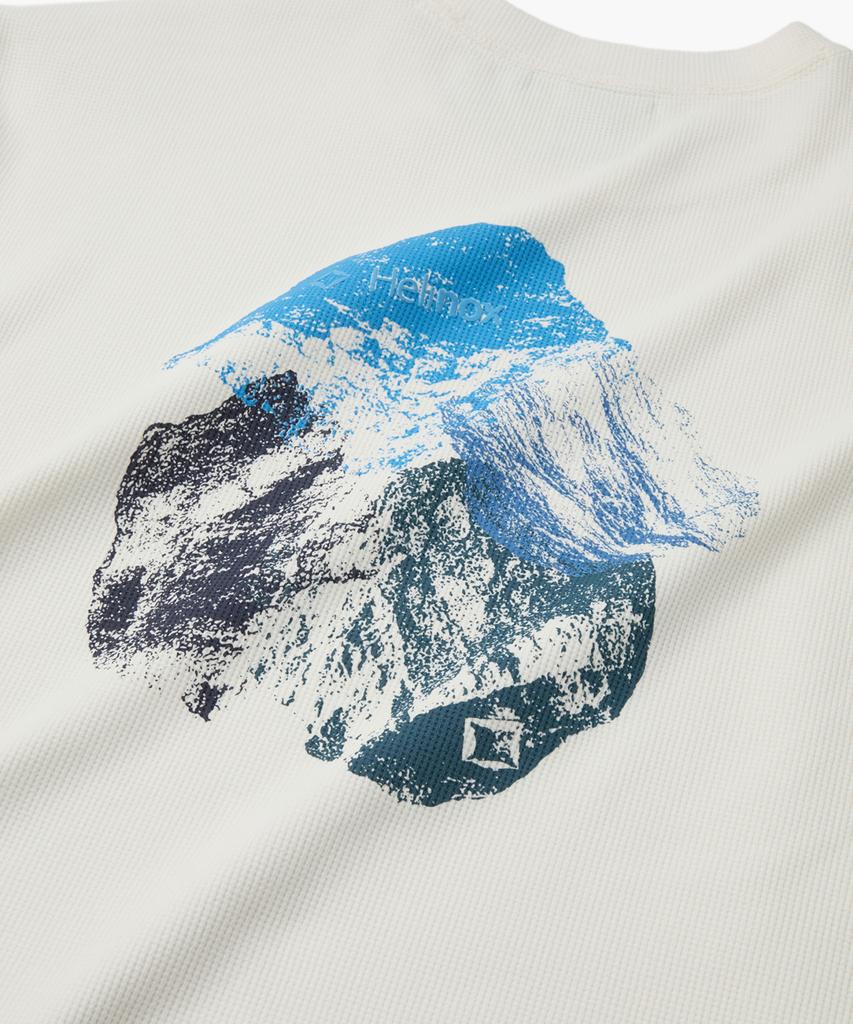 HELINOX WEAR Вафельная футболка с длинным рукавом_Слоновая кость