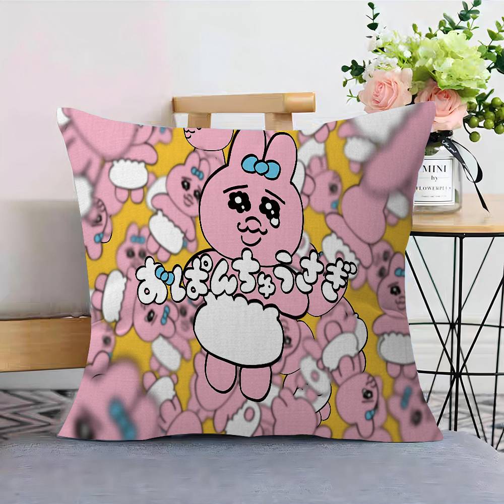 O-Opanchu Cute Usagi Stitch Lucky Dragon Pillow Cover Sofa Cushion Cover Home Room Decoration Children Gift