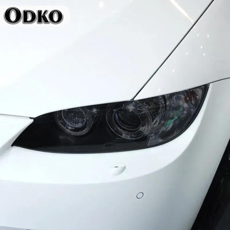 Car Headlight Tint Smoked Black Protective Film Front Light Transparent TPU Sticker For BMW M3 E90 E92 E93 2007-2013 Accessories