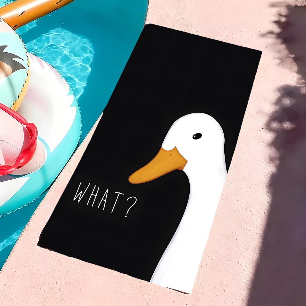 U-Untitled Goose Game-S Полотенце Микрофибра Пляжное Полотенце, Быстросохнущее, Не Прилипает Песок, Ультратонкое Волокно, Супер Мягкое.