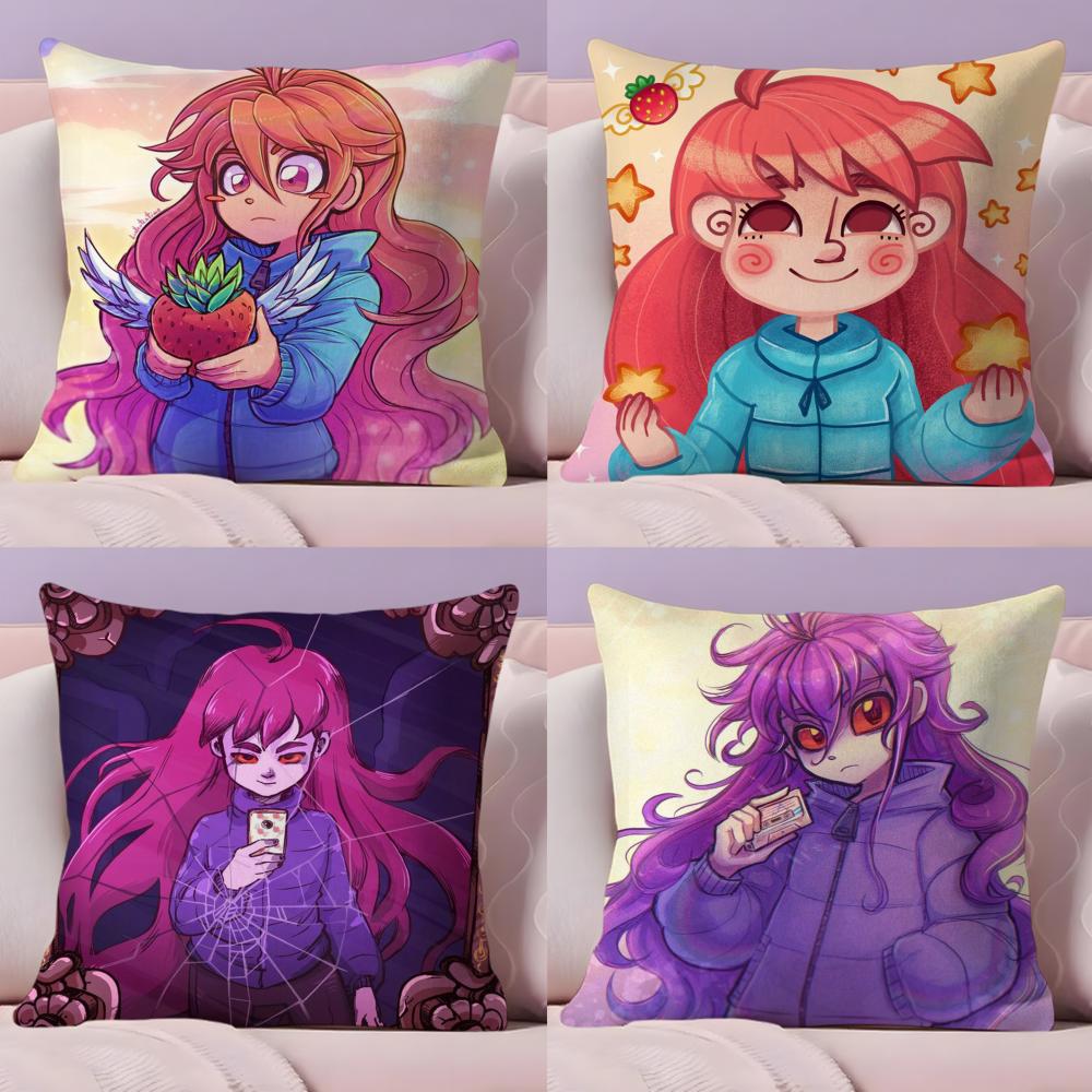 Игровой фильм C-Celeste Наволочка Плюшевая ткань Мягкая Двусторонняя печать Диван Теплая Зимняя Домашний подарок Наволочка