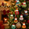 Cute Chicken Hanging Ornaments 12/24/36Pcs Christmas Chick Ornaments, Wooden Cartoon for Tree, Festive Gift Box Tags Holiday Decor Kids Family Friends