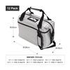 AO Coolers Мягкий термосумка на 12 банок, Carbon, Серебристый, 11 л, Устойчивая к пятнам, Легкая, Изолированный контейнер-холодильник, Холодильный мешок для активного отдыха, Кемпинга,