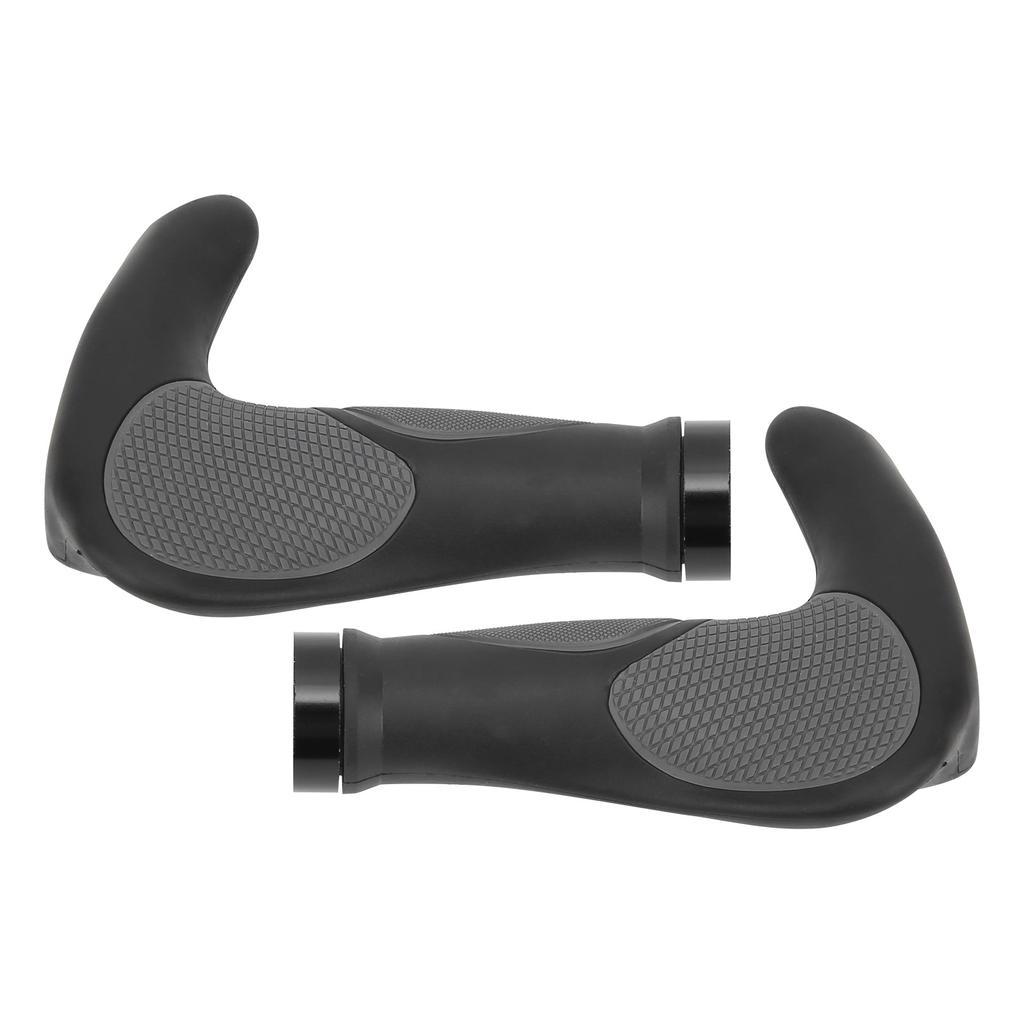 22.2mm Mountain Bicycle Ox Horn Handbar Bilateral Locking Durable Rubber Handle Grips