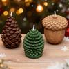 Pine Cone Silicone Candle Molds Reusable Christmas Candle Making Molds Wax Resin Casting Molds Craft Supplies DIY Baking Decor