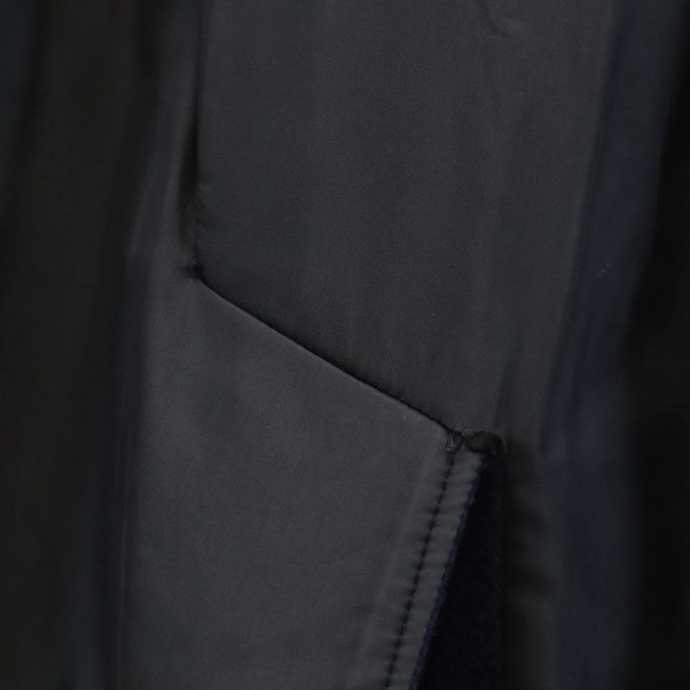 Yves Saint Laurent Пальто Честер из старого мельтона 90-х M Темно-синий Женское Б/У