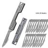 Stainless Steel Folding Pocket Knife Multifunctional Fruit Knife Quick Open Scalpel Knife Utility Knife Kitchen Knife Supplies