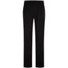 Autumn Winter Commuting Minimalist Embroidered Elastic Waist Pure Cotton Knitted Sweatpants Men Bottoms Space-Black J326652
