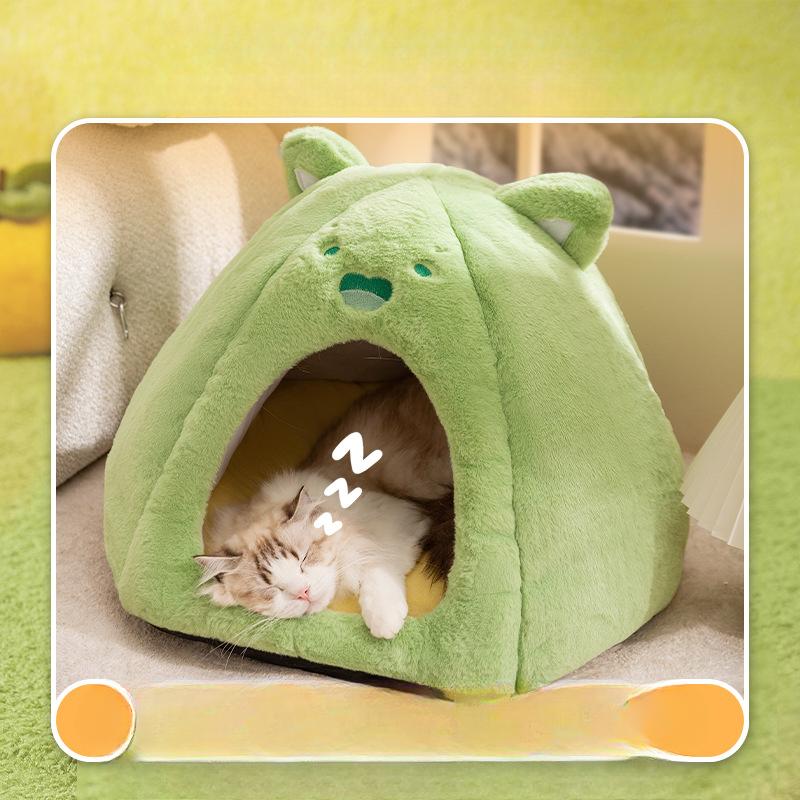 Осенние и зимние кошки сохраняют тепло Забавные животные Закрытые кошачьи гнезда Игрушечные будки для маленьких собак Милые гнезда для домашних животных