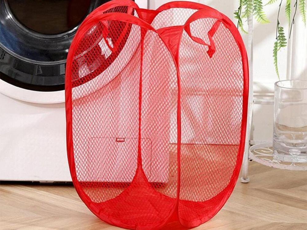 Foldable Clothes Basket 48 Red (120) Gab_A