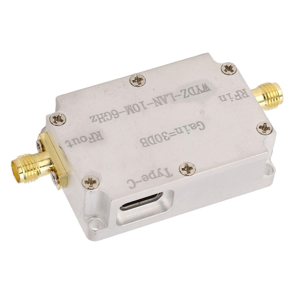 Широкополосный усилитель RF с низким уровнем шума LNA 10M‑6Ghz с высоким коэффициентом усиления SMA Female Connector для радио