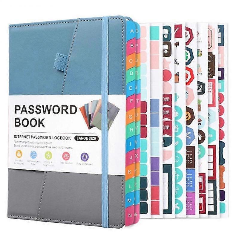 Password Keeper Book with Alphabetical Tabs for Seniors, Password Notebook for Internet Website Address Log in Detail,B