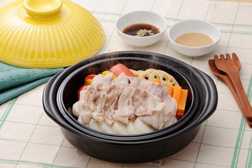 Банко Яки, Керамика Гинпо, Керамический горшок с дизайном хризантемы (Глазурь лазурит, Нет. 8)