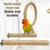 Parrot Training Toys Cage Hemp Rope Toys Pet Bird Standing Stick Exercise Perches Toys For Budgies Parakeet Pet Supplies