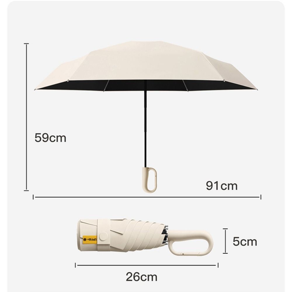 Portable Buckle Mini Umbrella Folding UV Protection Umbrella New Sunshade Umbrella Outdoor Travel