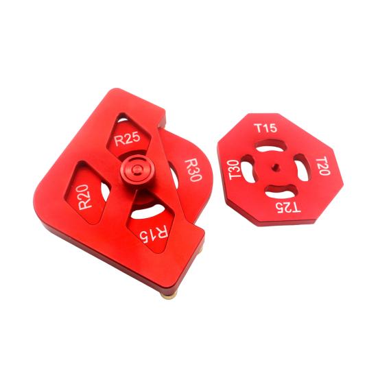 Инструмент для обрезки кромок Шаблоны для фрезерования Алюминиевый сплав R-образный уголок T-образный уголок Шаблон для формирования кромок Угловой зажим