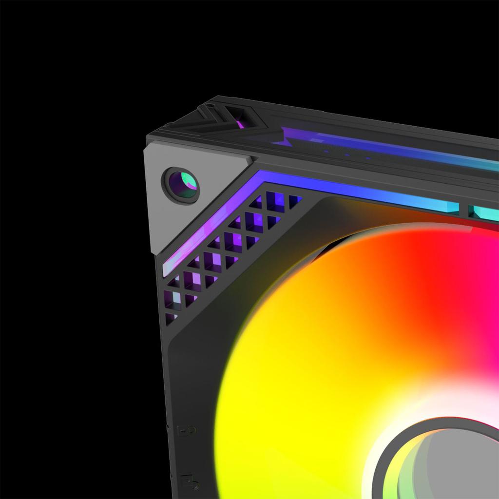 Вентиляторы для ПК 120 мм, 2000 об./мин. Вентилятор для корпуса компьютера ARGB 5 В 3-контактный ШИМ охлаждающий вентилятор Тихие воздушные охладители процессора Аксессуар для радиатора